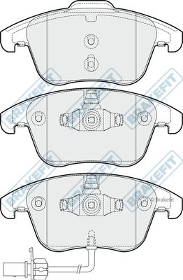 APEC BRAKING Bremžu uzliku kompl., Disku bremzes PD3242